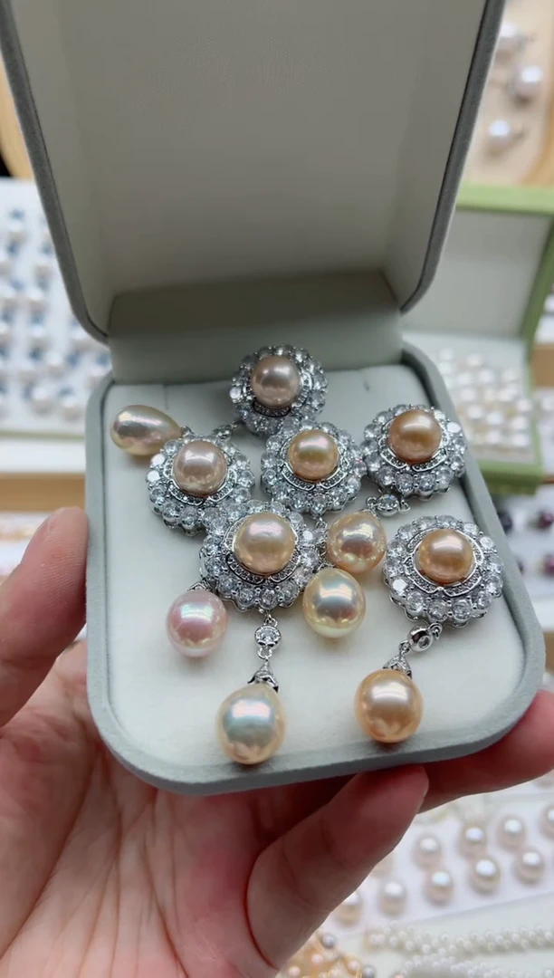 吊坠(不含链)未镶嵌淡水珍珠多样性发其一，非无暇