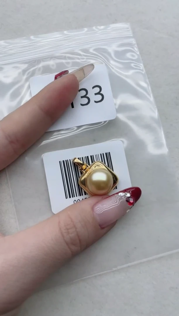 【闪购商品】海水珍珠吊坠银S925镶嵌A133