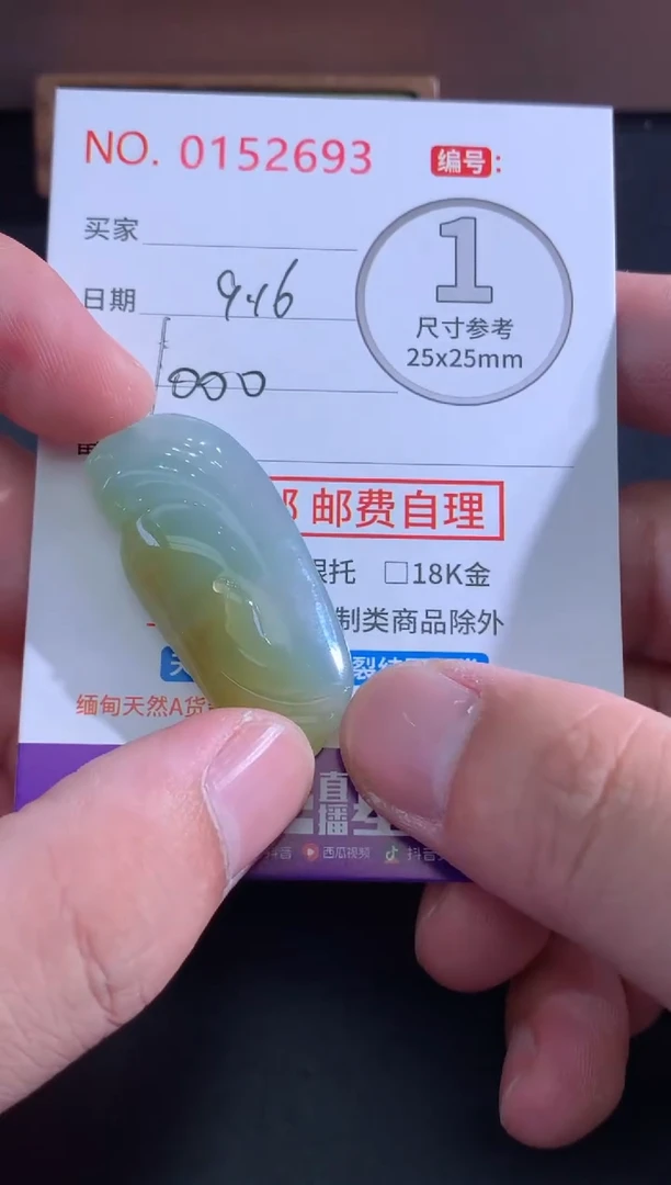 颈饰未镶嵌翡翠平*天然缅甸A货翡翠