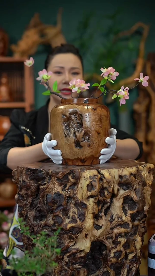 枣木雷击枣木聚福罐