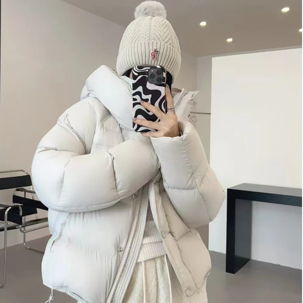 【云朵泡芙】新国标2024新款90白鹅绒短款羽绒服时尚休闲百搭24030*