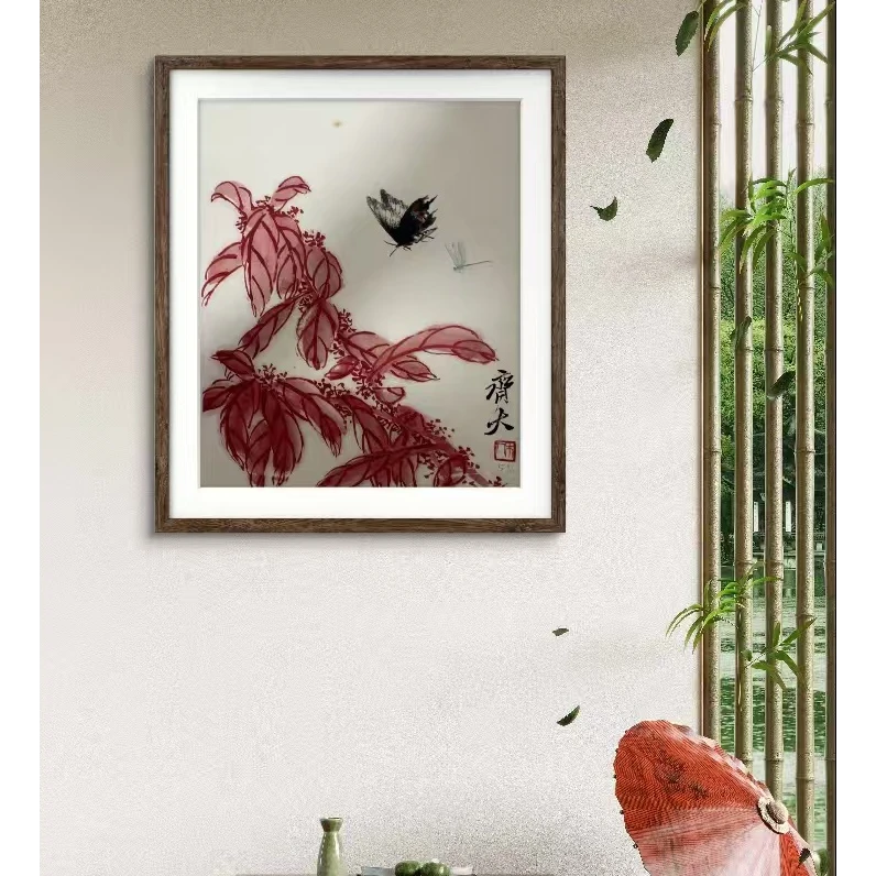 橱窗展示/暮雨文化//白石复刻版画