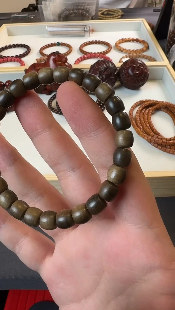 檀香木手串/手链阴沉老山檀香直切8mm手串