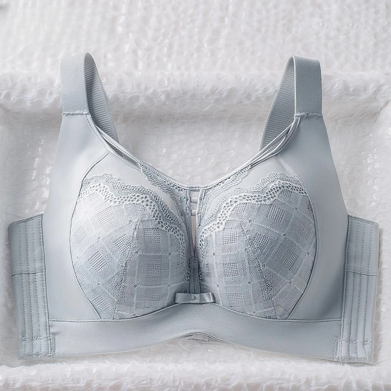 美容院大胸显小内衣聚拢收副乳防下垂全罩杯软钢圈上托矫正文胸罩