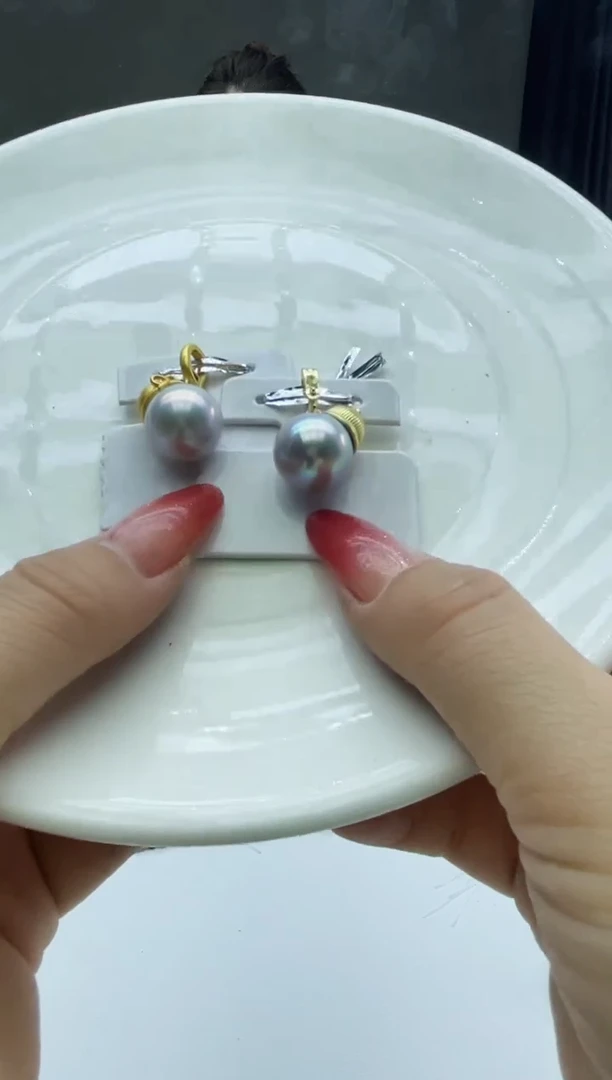 未镶嵌吊坠淡水珍珠灰色系万能扣福禄(多样性发一）