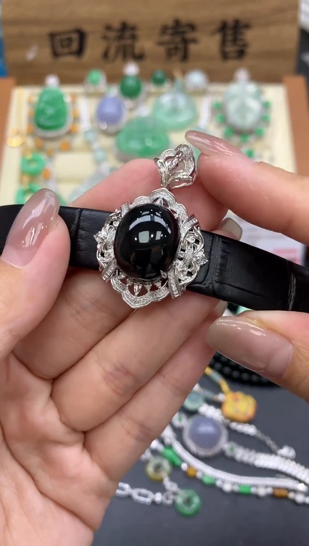 【闪购商品】翡翠手链18K金镶嵌482-中国好珍宝