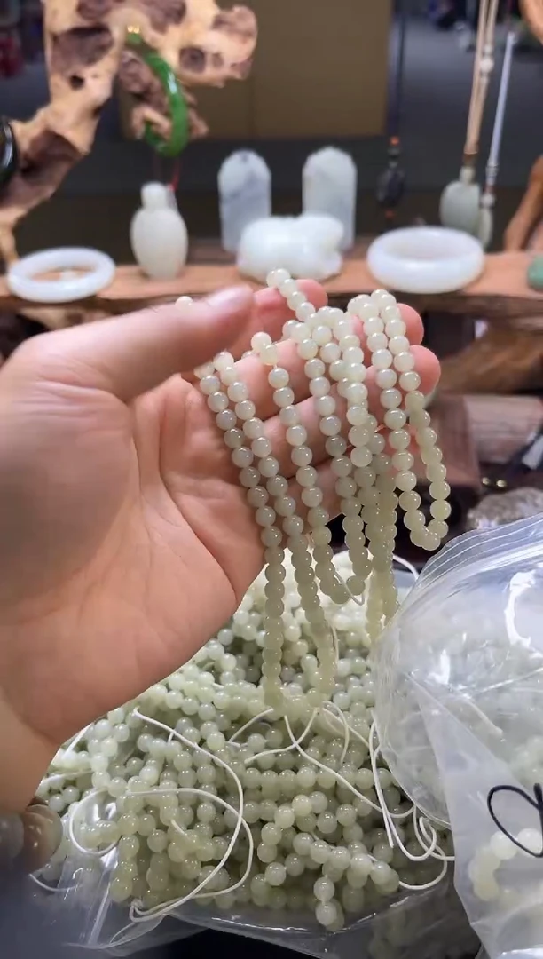 【闪购商品】和田玉项链未镶嵌卡6且末迪克兰 108项链