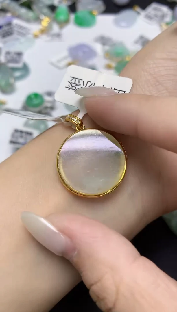 颈饰未镶嵌翡翠天然缅甸翡翠A货百元以上9元证书费自理