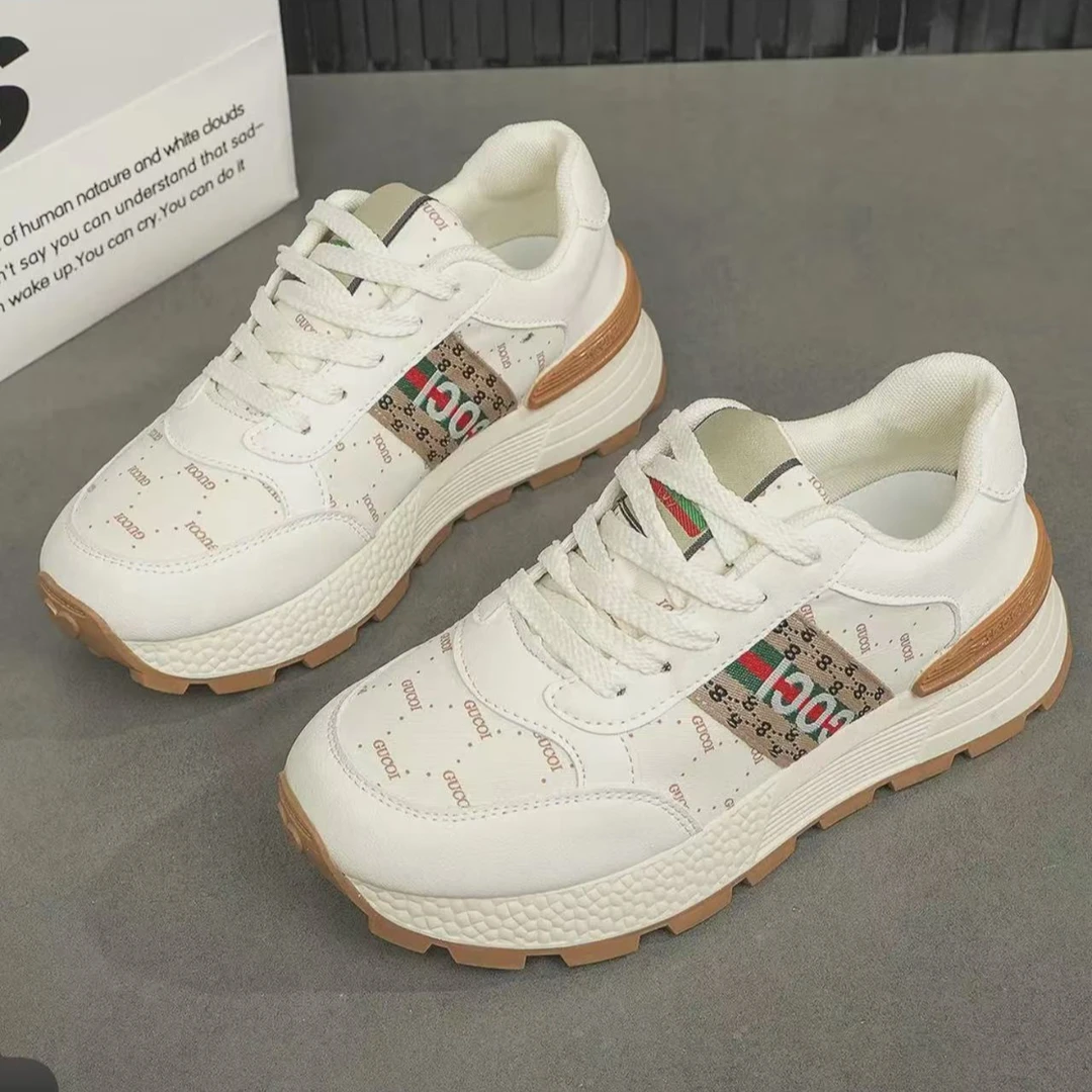 【杨正天】2025新款复古港风拼接印花时尚休闲鞋