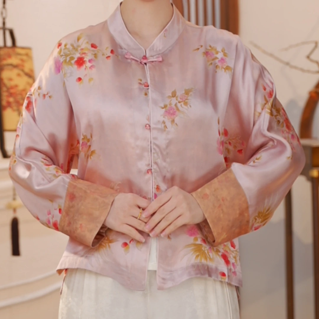 春日和｜新中式国风时尚百搭高端重磅暗纹提花双面穿上衣外套-5231