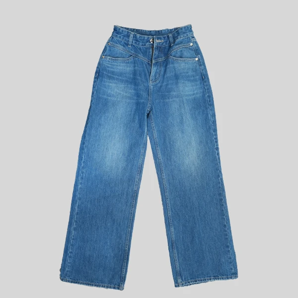 诗堤俪丝蓝色时尚休闲牛仔裤12060