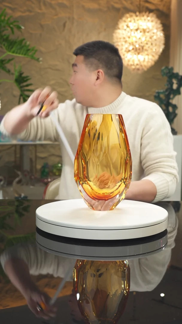 【闪购商品】摆件福利琥珀切面花瓶