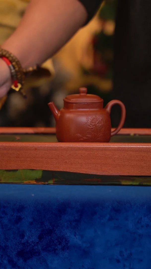 紫砂 宜兴紫砂 LJY  四方  红