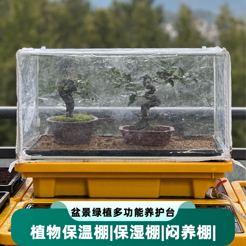 家用盆景保湿沙盆防寒保温棚温室花棚暖房居家养花浇水台自动排水