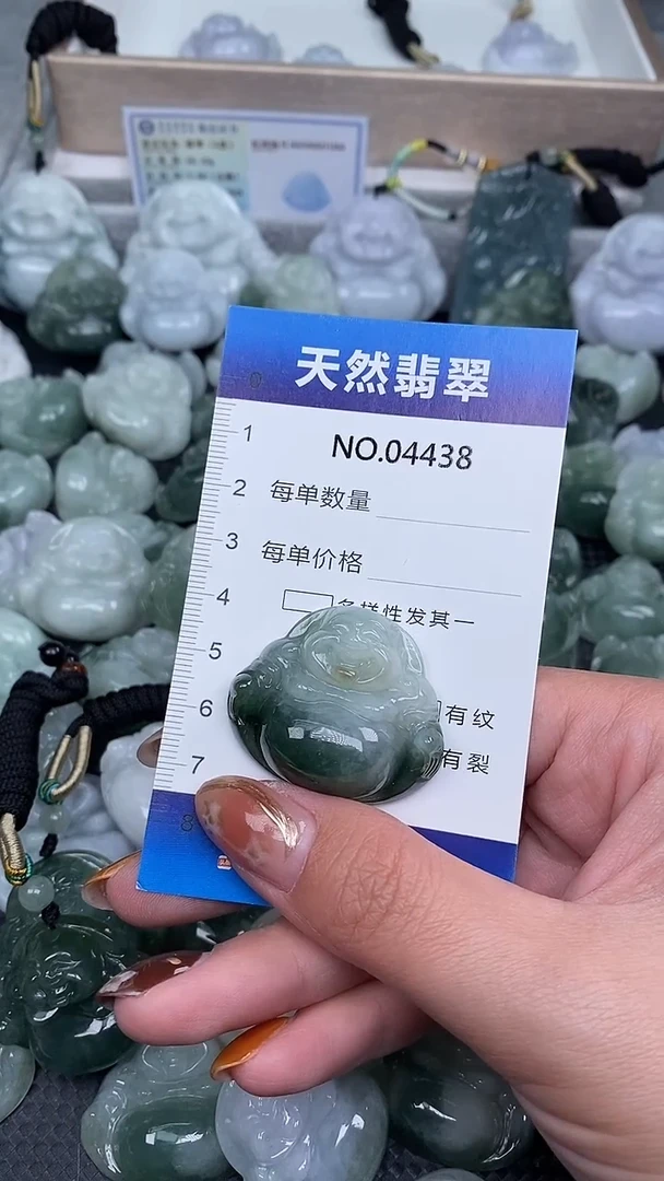 颈饰未镶嵌翡翠纯天然A货翡翠4438