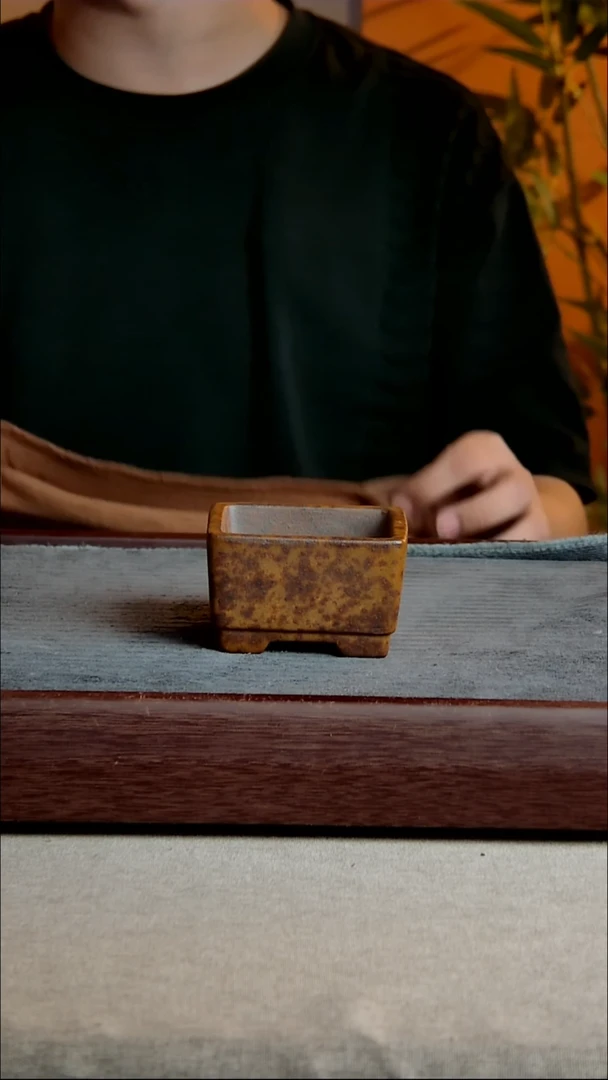 紫砂花盆7.5*4内径紫砂花盆