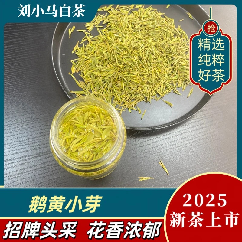 【鹅黄小芽】2025新茶安吉刘小马黄金叶芽黄金白茶芽肥香气馥馥郁