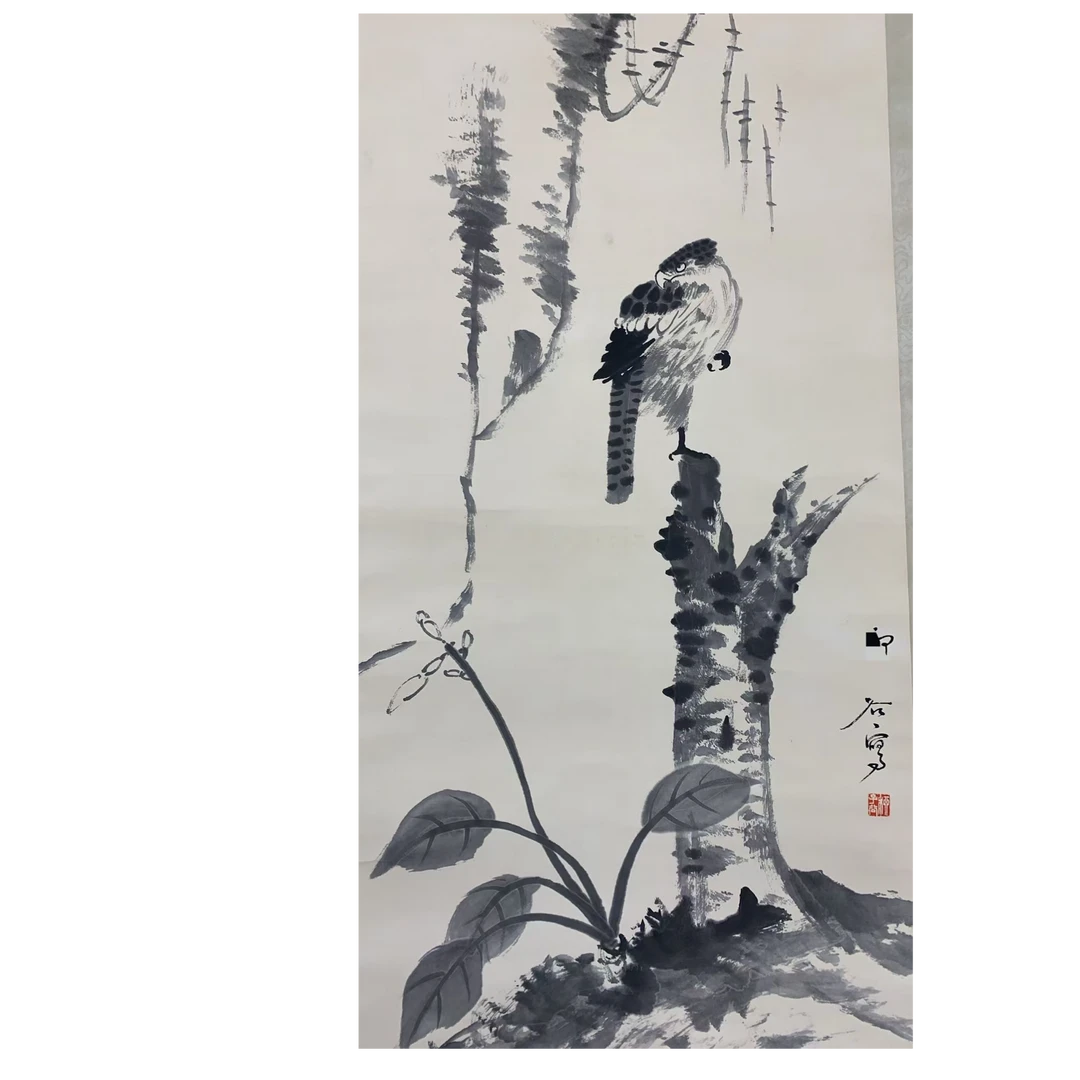 柳ZG款 花鸟立轴100 50 4.5平尺