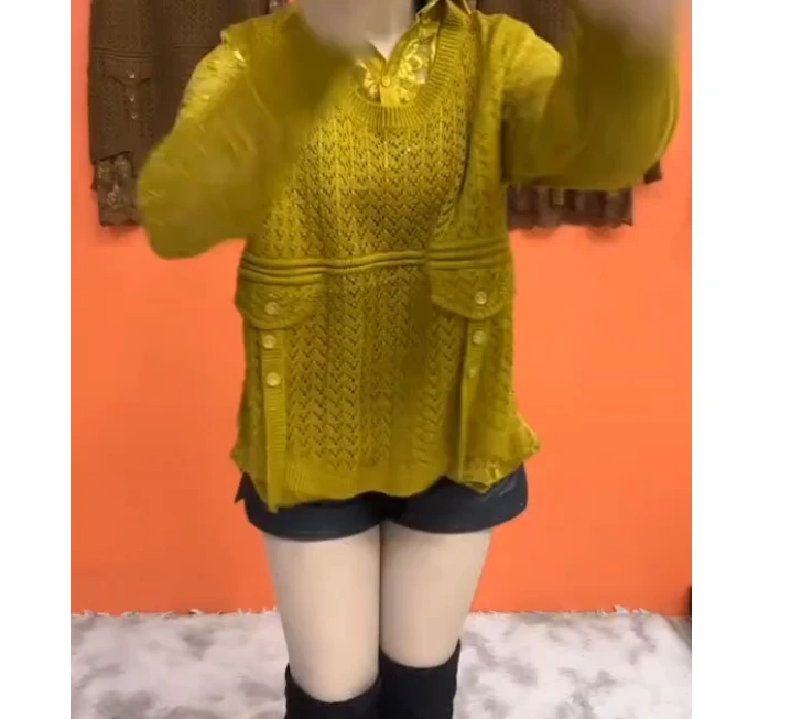 331S0570休闲潮流洋气百搭减龄优雅设计感衫新款舒适女士宽松