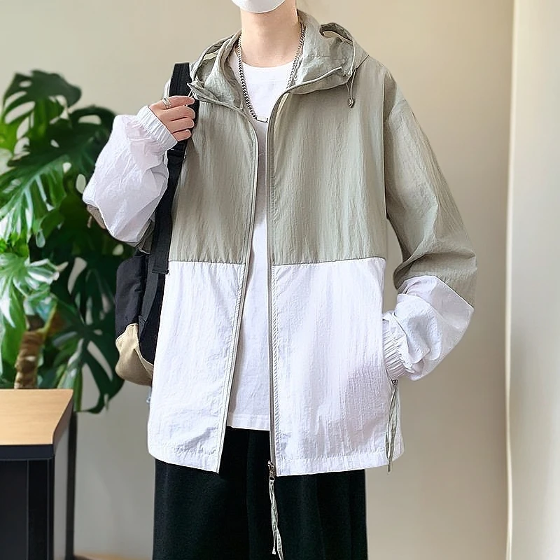 衣女时尚薄款宽松冰丝衣服短款连帽新款薄外套防晒防紫外线晒衬衫