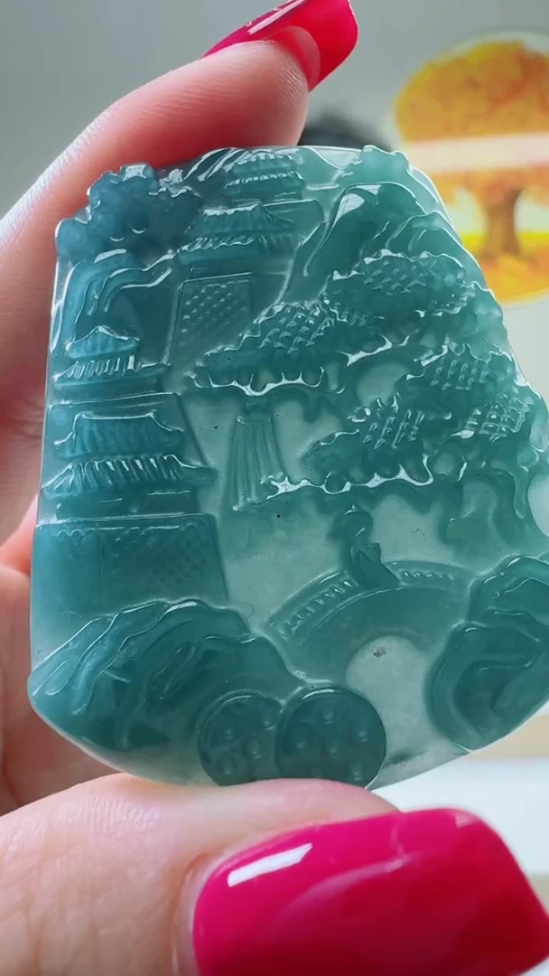 颈饰未镶嵌翡翠天然A货翡翠  多样性随机发其一