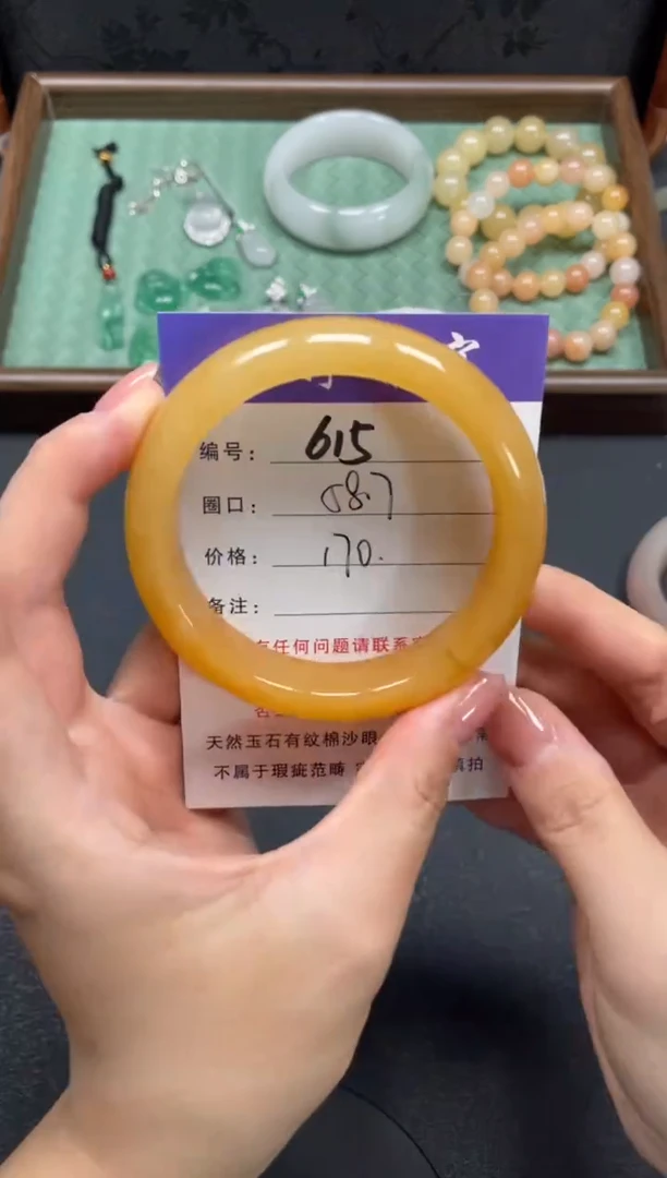 未镶嵌手镯石英质玉58.7