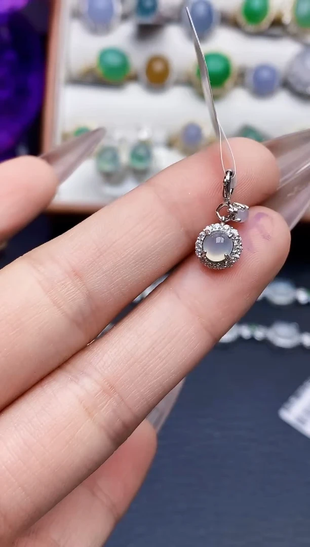 银S925镶嵌戒指翡翠3083