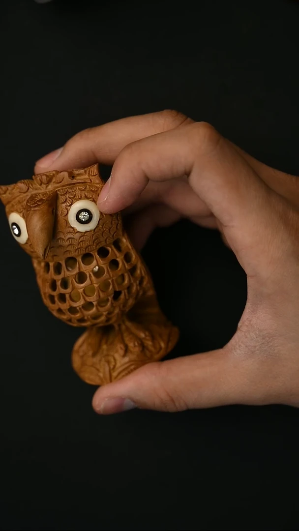 檀香木其他2老山檀香工艺品猫头鹰多样性发其1