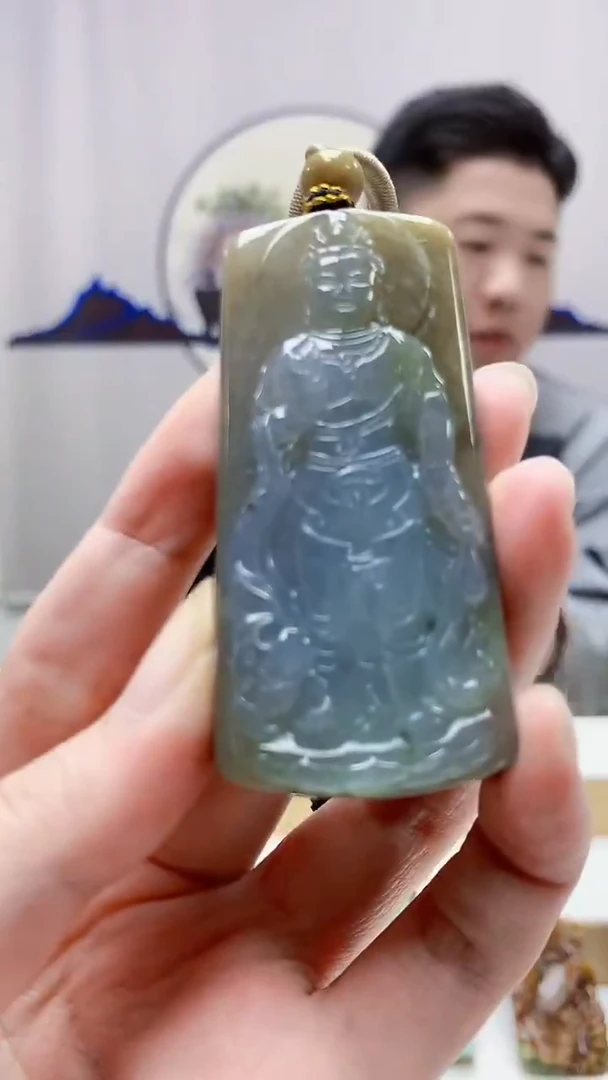 未镶嵌定制翡翠4917zm-毛货挂件61观音