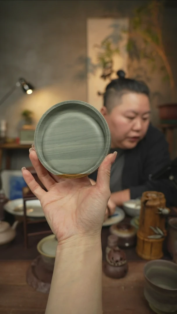 青刷丝石料小砚台