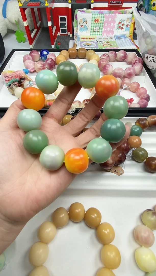 手串菩提根/象牙果手工干磨卡20苹果珠