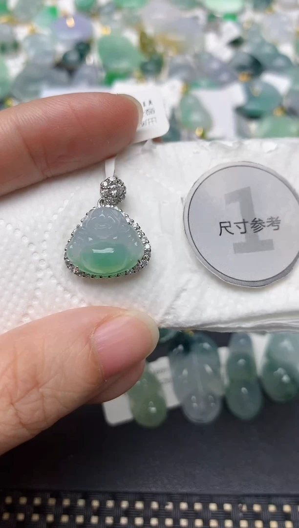 颈饰未镶嵌翡翠天然缅甸A货翡翠