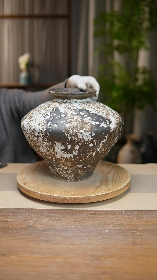 【闪购商品】陶瓷花器诧寂黑大飞碟