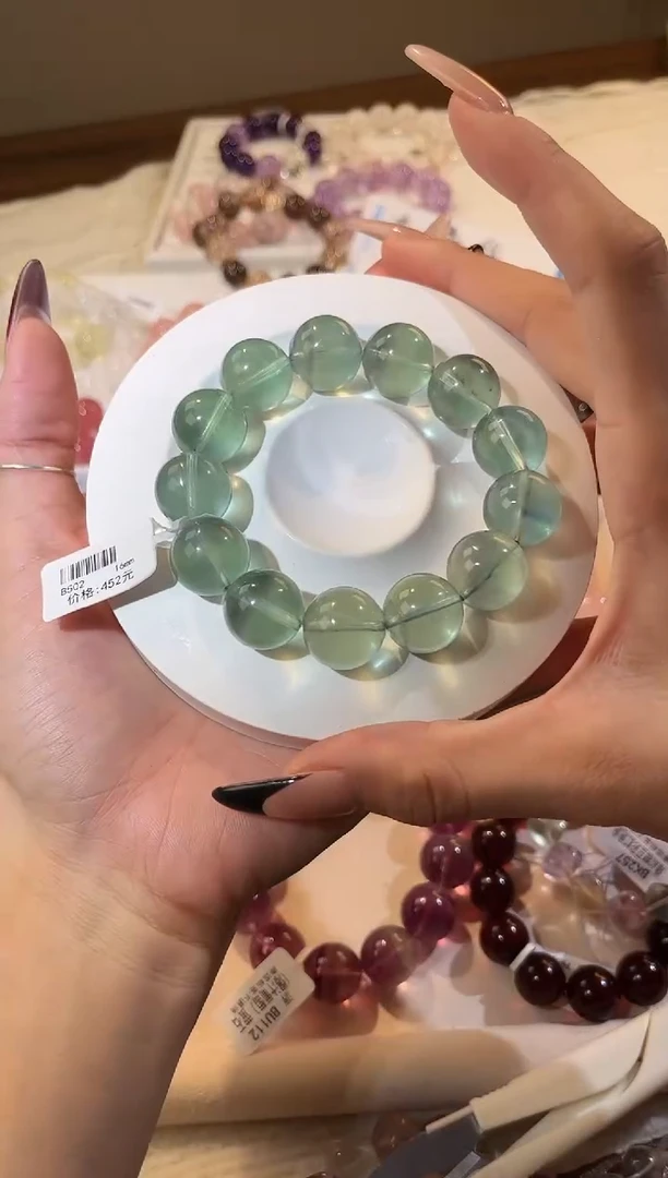 合成欧泊未镶嵌手串多样性发一Q17湖水蓝绿16mm