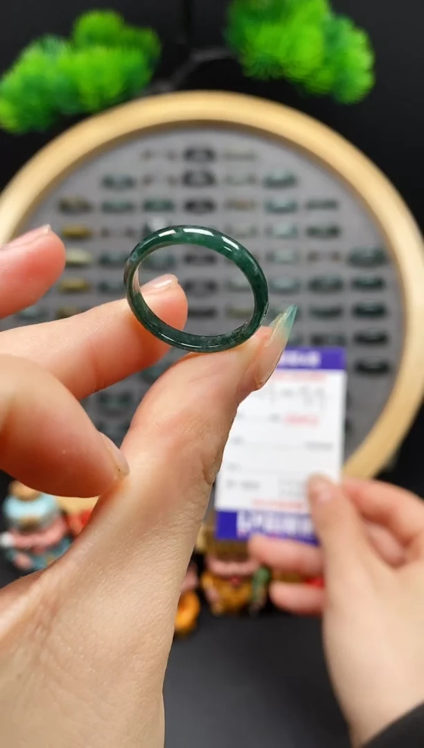 【闪购商品】翡翠戒指未镶嵌天然翡翠戒圈8452