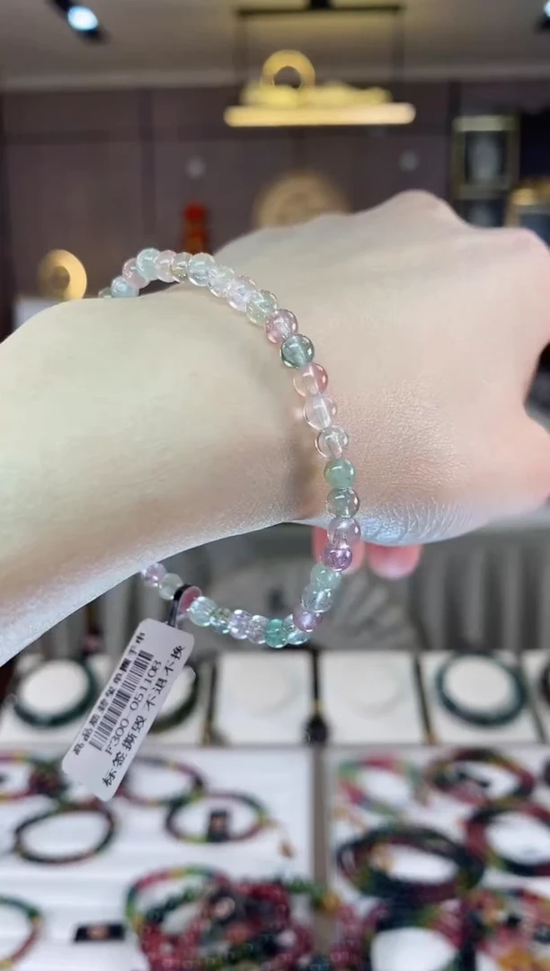 【闪购商品】碧玺单圈手串4mm+未镶嵌一物一证dan