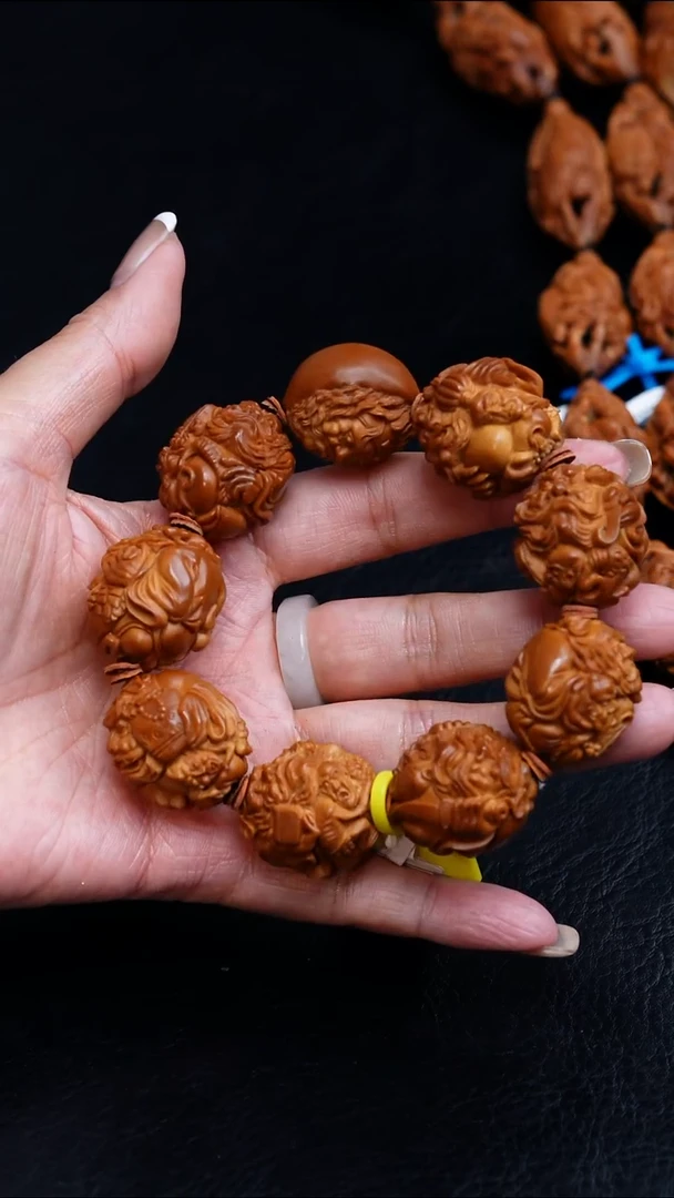 橄榄核吊坠25钟馗纳福