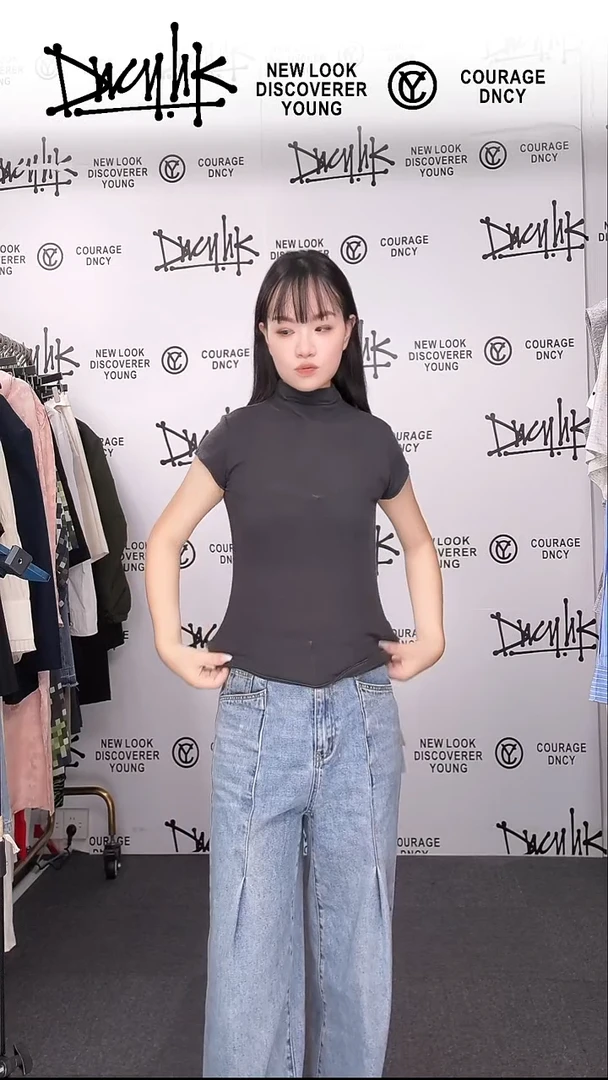 立领针织短袖均码