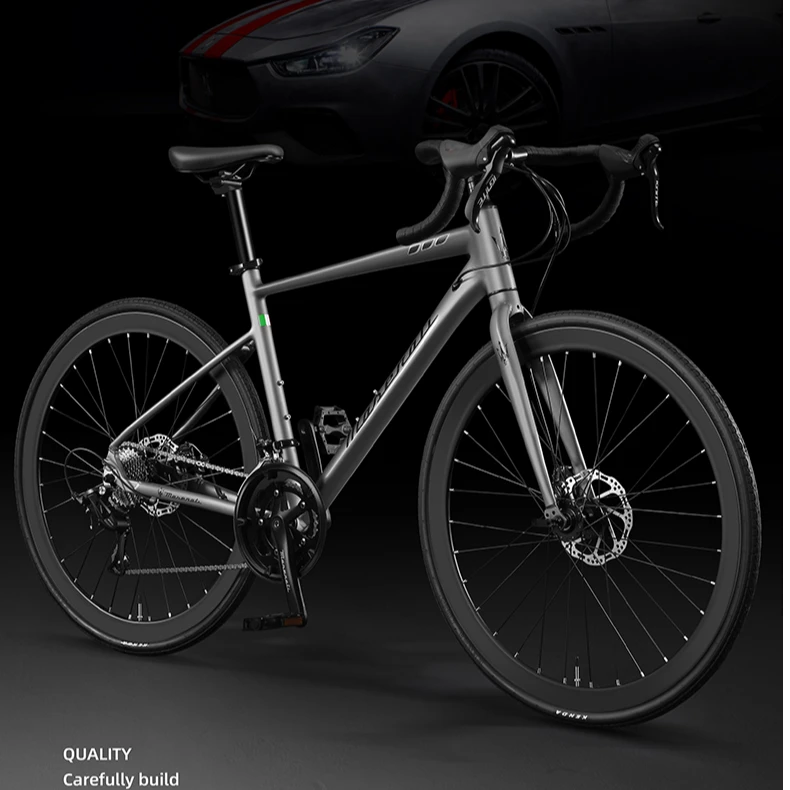 Maserati玛莎拉蒂魅影弯把700C铝合金公路车18速顺泰轻便自行车