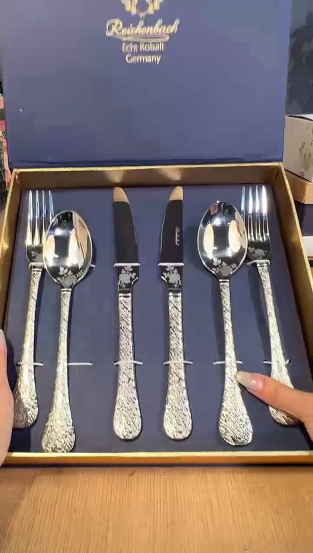 【闪购商品】杯40了辛巴赫勺叉六件套