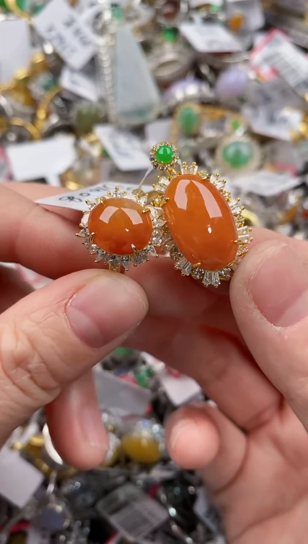 银S925镶嵌戒指翡翠111   9