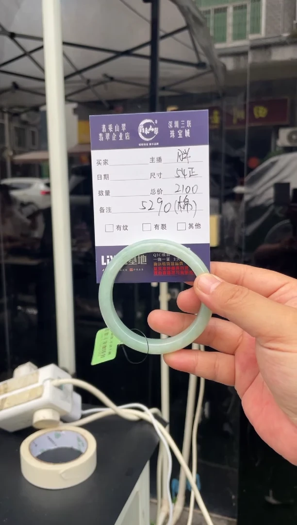 未镶嵌手镯翡翠W 54正圈 5290