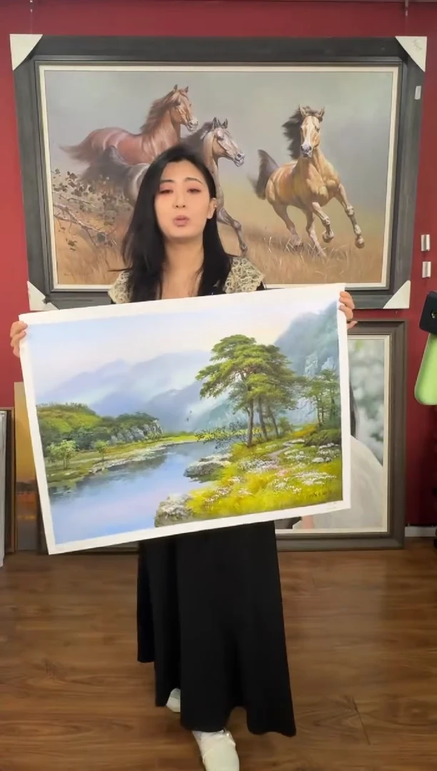 油画【3号】约50*70cm丨朝鲜原创纯手绘孤品油画丨顺丰包邮
