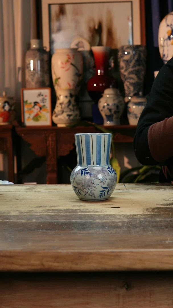 【闪购商品】瓷片景德镇纯手工釉下彩精品花瓶