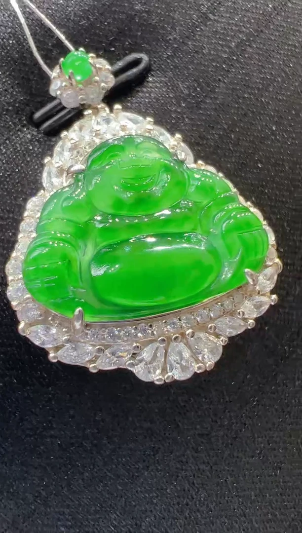 【闪购商品】翡翠吊坠(不含链)银S925镶嵌