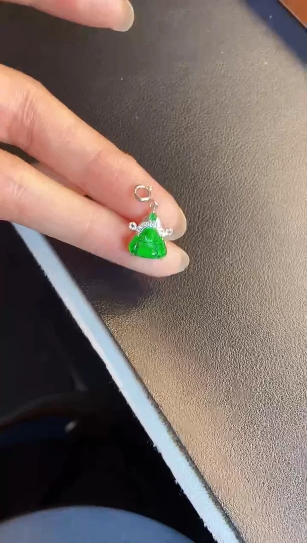 吊坠(不含链)银S925镶嵌翡翠1