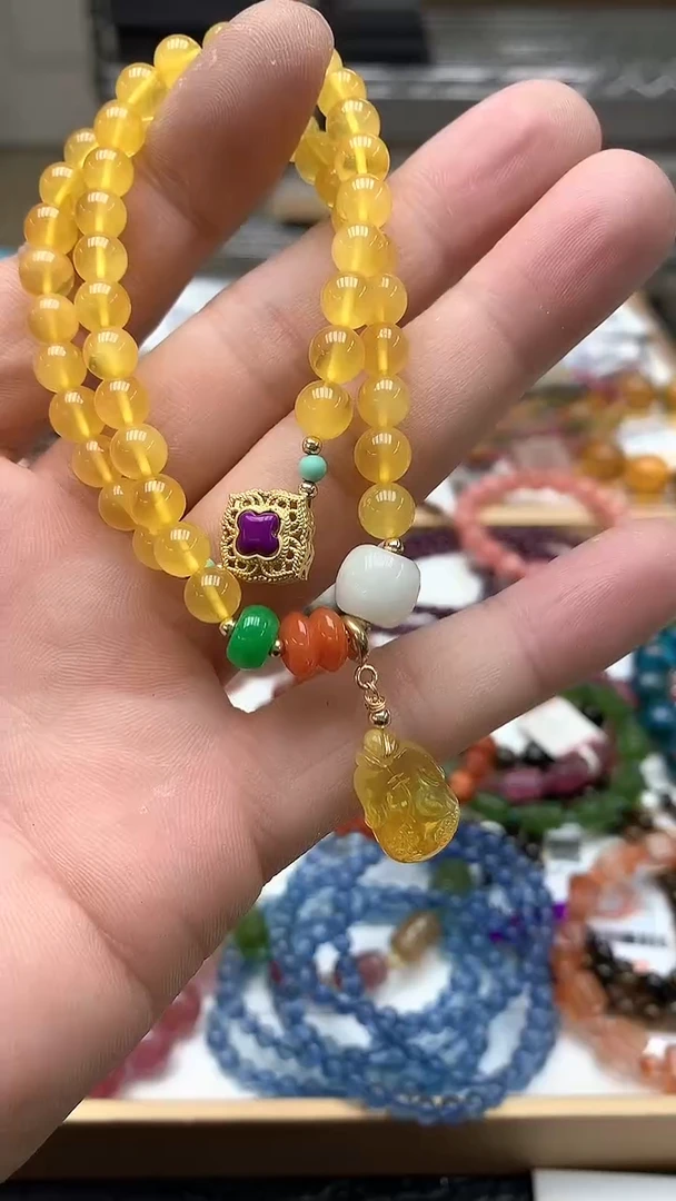 【闪购商品】蜜蜡手链未镶嵌手链24