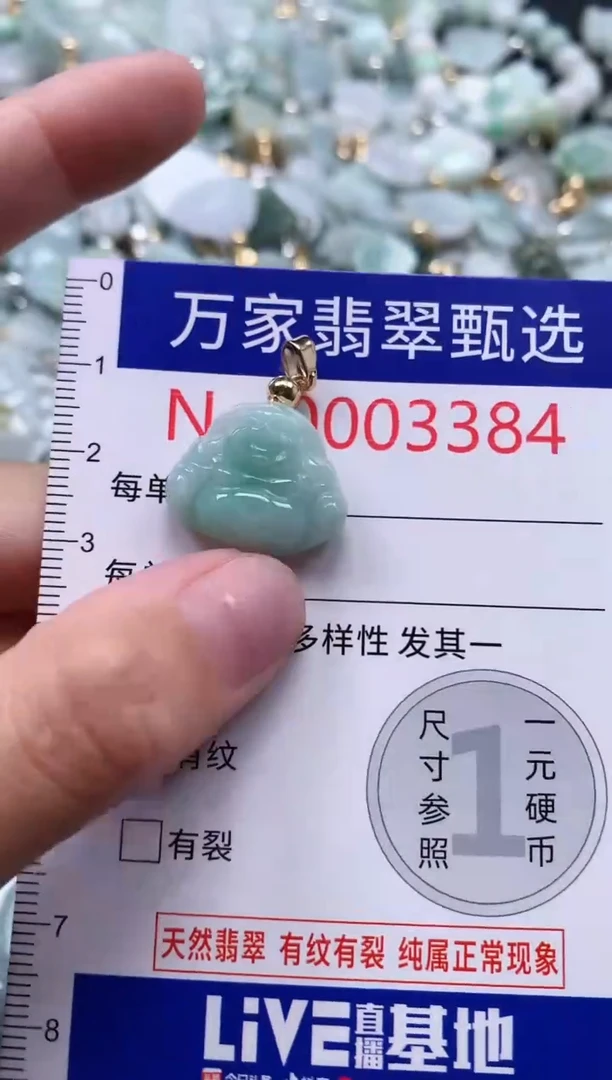 翡翠未镶嵌吊坠(不含链)3384