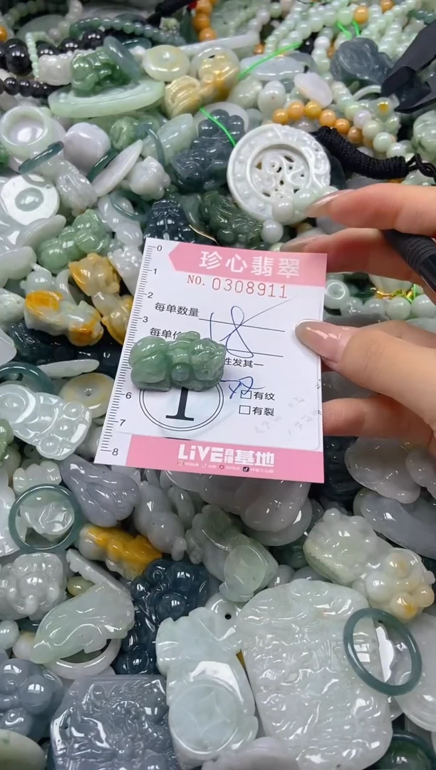 翡翠未镶嵌颈饰闪购0308911