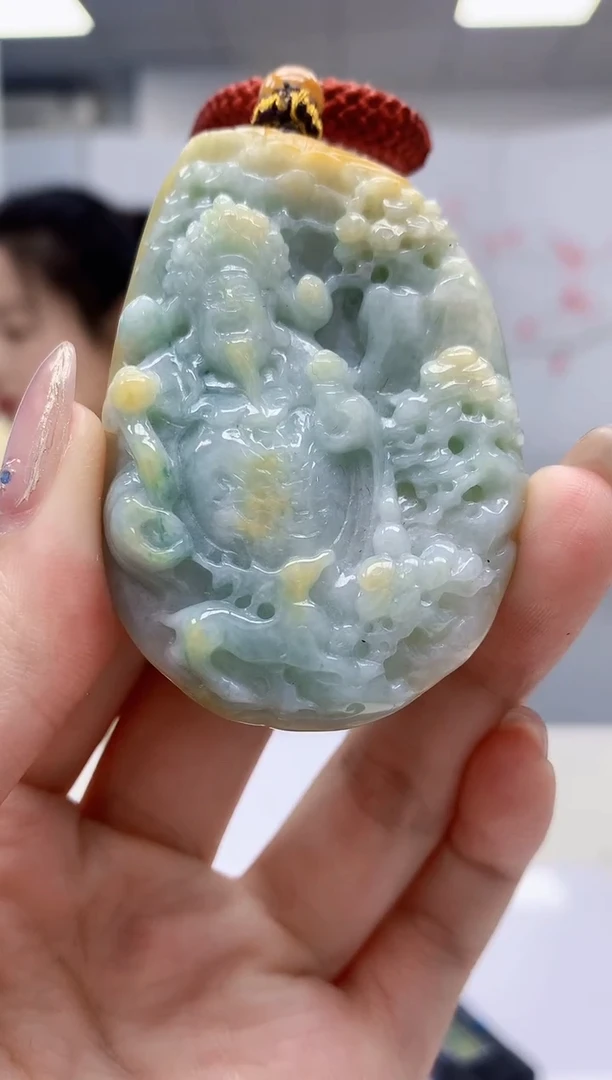 【闪购商品】定制翡翠未镶嵌4902jw-毛货挂件19